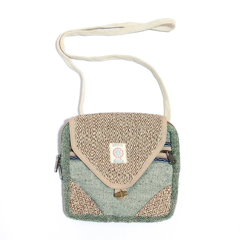 Zig Zag Medium Flap Shoulder Bag (mutli-colors) - Messenger Bags & Sling Bags - Cotton & Hemp Multicolor