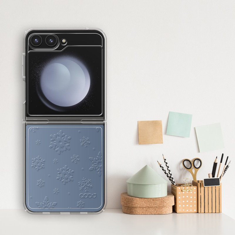 Samsung Flip6/Flip5 5G embossed, thin, military-standard anti-fall phone case-Yingxue - เคส/ซองมือถือ - วัสดุอื่นๆ หลากหลายสี