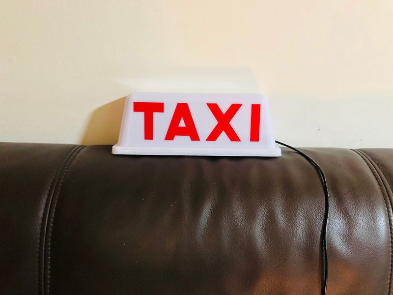 Taxi sign only - โคมไฟ - พลาสติก ขาว