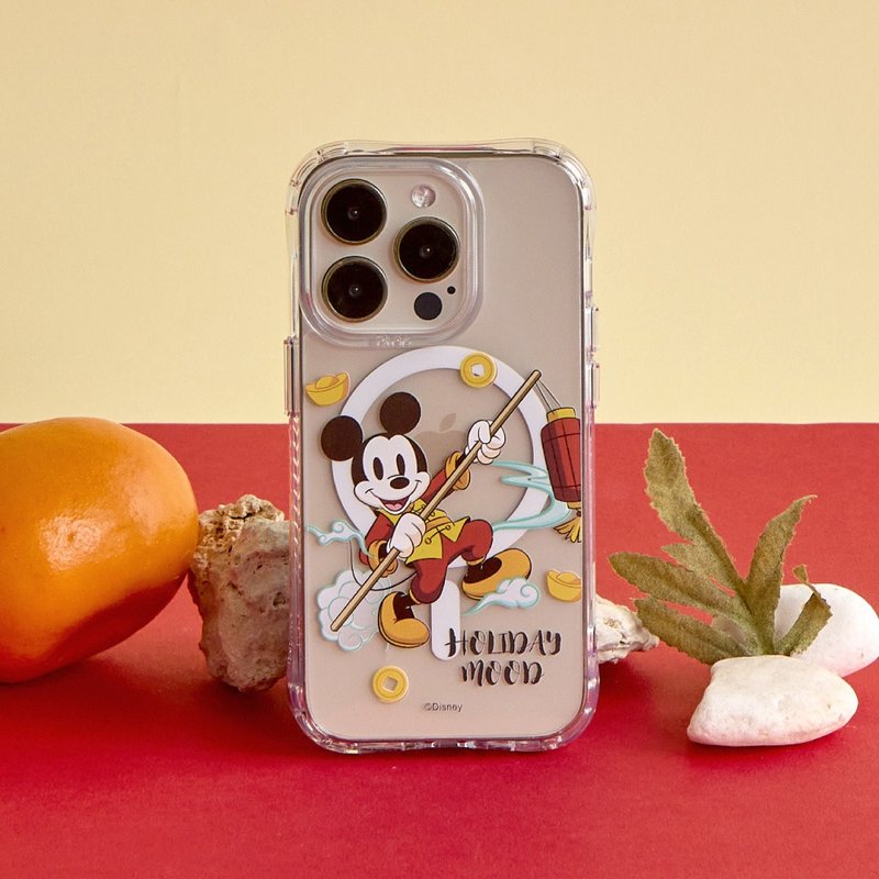 Disney經典-提燈籠的米奇款抗黃防摔MagSafe iPhone手機殼 - 手機殼/手機套 - 塑膠 透明