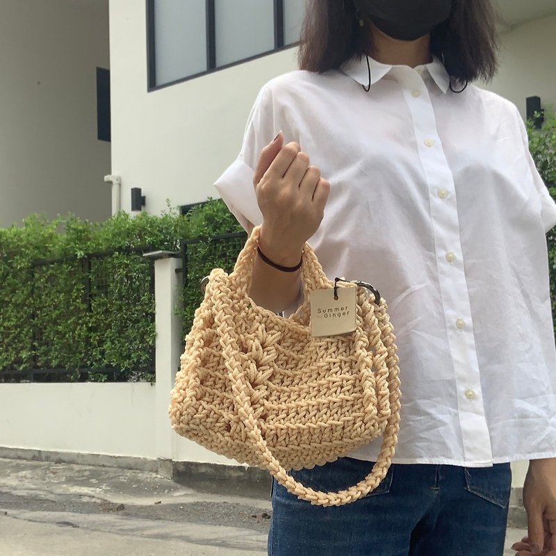Polyester Handbags & Totes Gold - Bread Bag