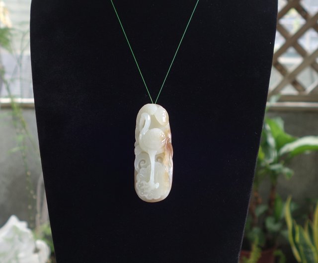 Antique white clearance jade pendant