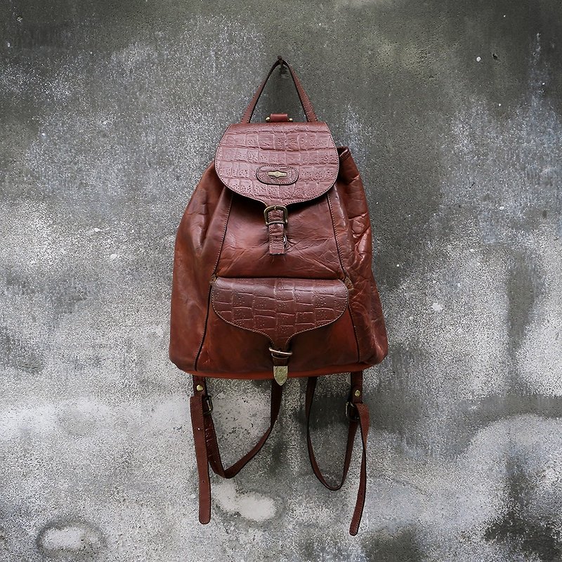 El Campero Italian antique Backpack - Backpacks - Genuine Leather 