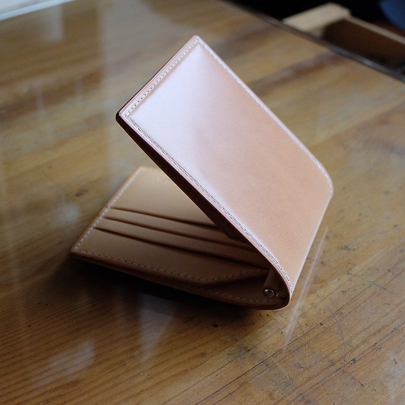 Mildy Hands-Money Clip 02-Money Clip (Japanese Oil Cordovan Cordovan) Nature / Nature - Wallets - Genuine Leather Brown
