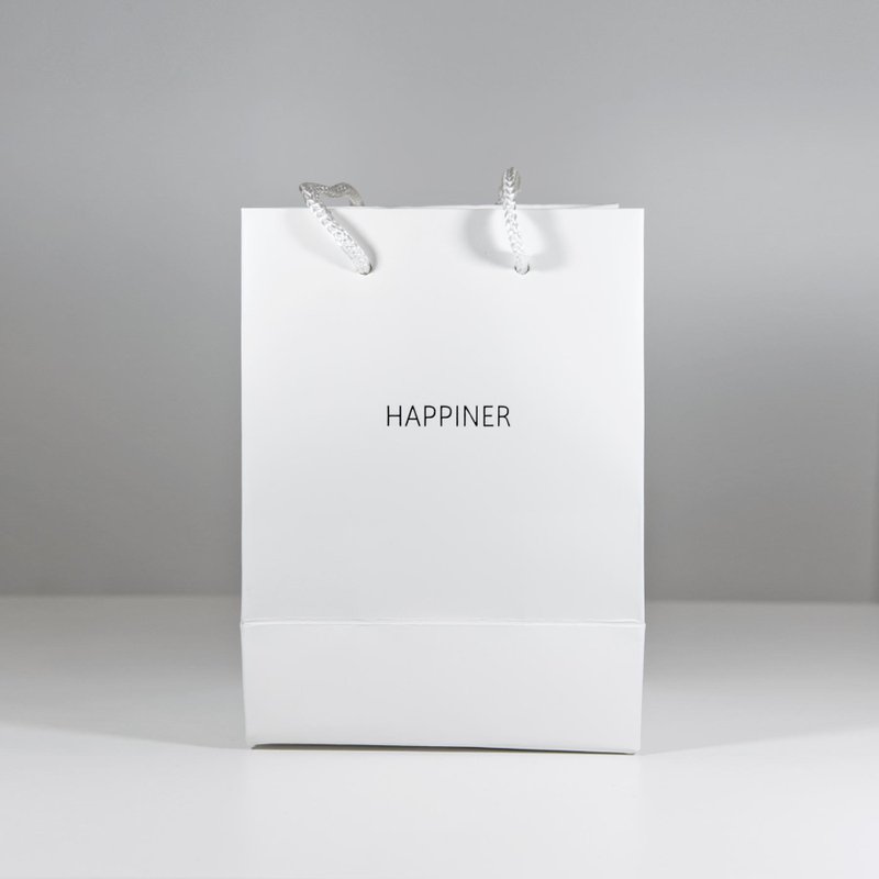 【包裝加購】HAPPINER Packaging - Gift Bag - 手提包/手提袋 - 紙 白色