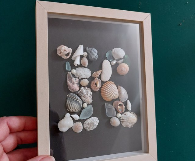 Seashell Letters.Sea glass Letters. - Shop ShelluArtDecor Wall