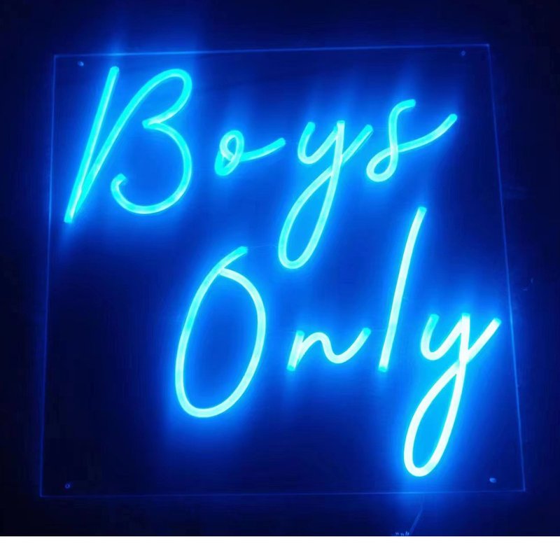 Boys Only霓虹燈LED發光字Neon Sign廣告招牌 - 燈具/燈飾 - 壓克力 透明