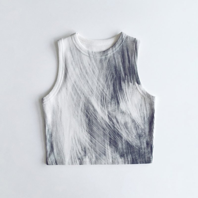 White Bark Sleeveless - 女上衣/長袖上衣 - 聚酯纖維 