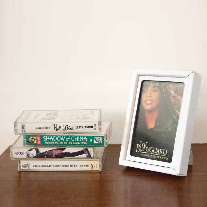 Replay old time. Tape frame. Picture frame. Photo frame. Home decoration. Wedding small things - กรอบรูป - กระดาษ ขาว