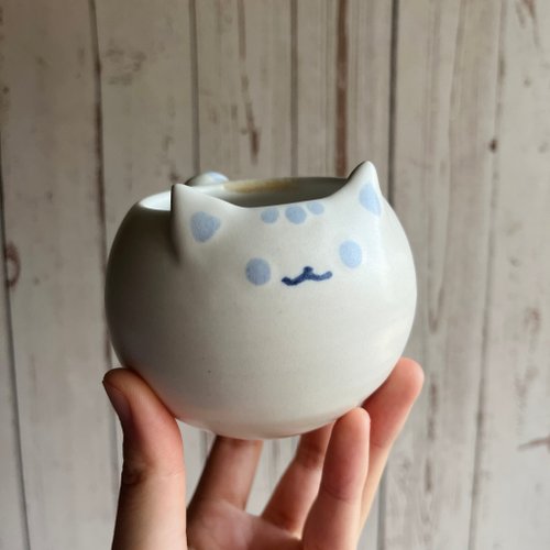 陶芸　手作り陶器　花入　自然薯図柄 植木鉢 花入 陶芸 手作り陶器 - ショップ ツーもち-陶磁器 観葉