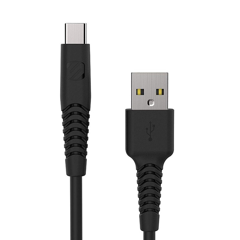 SCOSCHE high-strength and bending-resistant Type-C lightning charging cable (3 m) - Chargers & Cables - Plastic Black