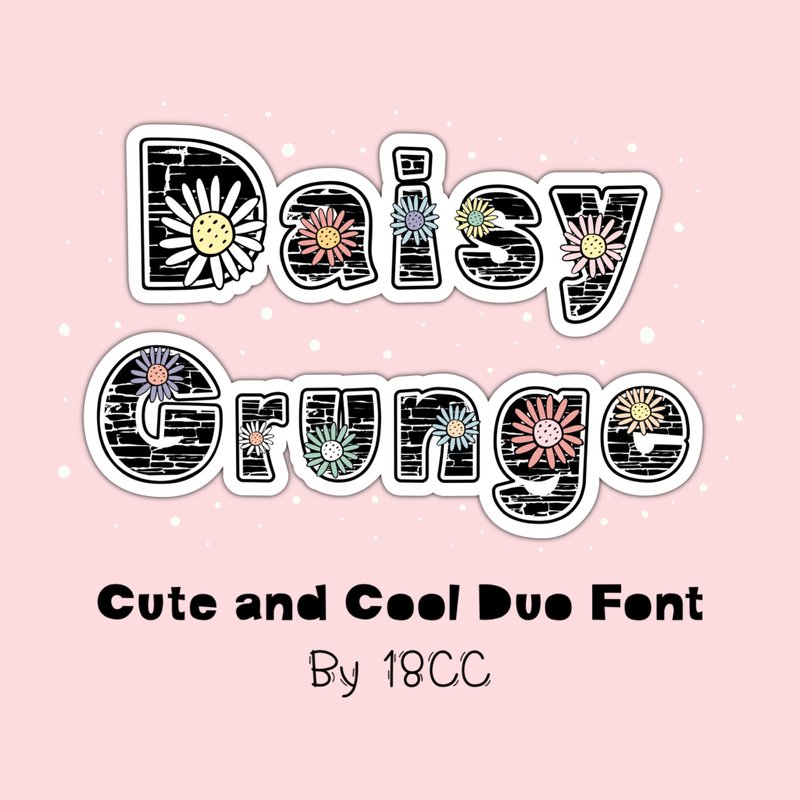 Daisy Grunge Duo OTF TTF - 字體設計 - 其他材質 