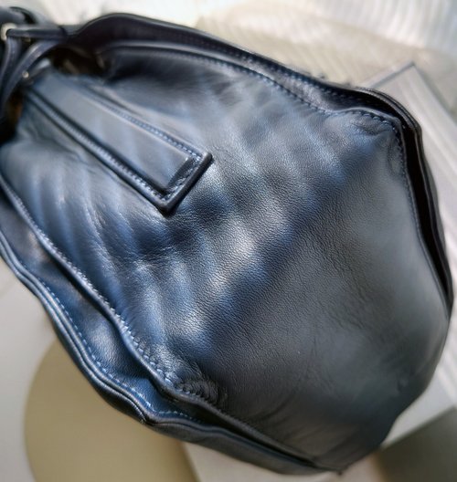 ロエベ フラメンコ ネイビーブルー タッセル ドローストリング