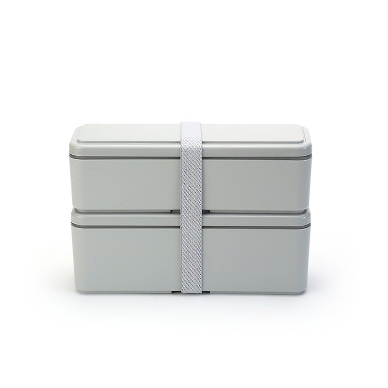 三好製作所 GEL-COOL淑女系列雙層保冷便當盒M 淺灰 - 便當盒/食物袋 - 塑膠 灰色