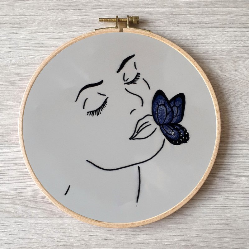 刺繡 蝴蝶 hand embroidery DIY, Butterfly pattern pdf - 其他數位設計 - 其他材質 