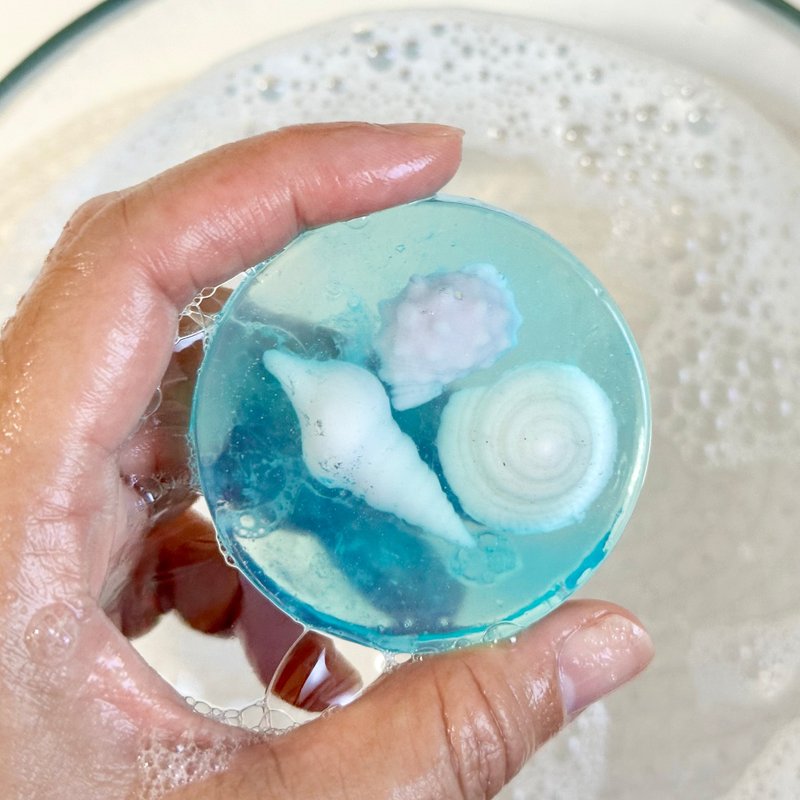 海島貝殼 造型肥皂 柑橘精油香 - 肥皂/手工皂 - 其他材質 