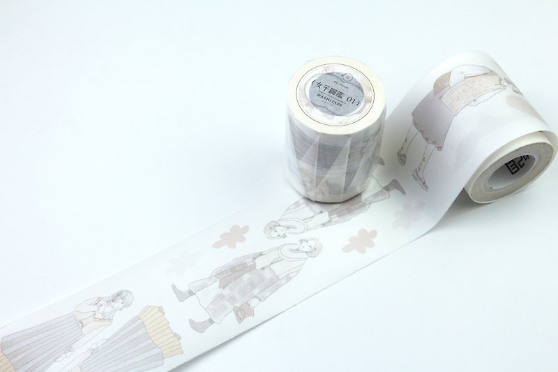 【女性図鑑01】和紙テープ - マスキングテープ - 紙 ピンク