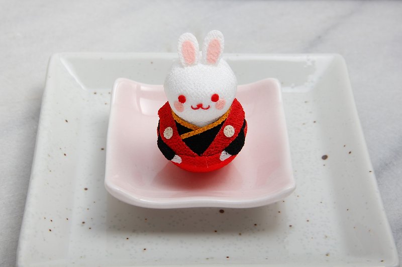 [Japanese handmade] Japanese fine rabbit tumbler - ตุ๊กตา - ผ้าฝ้าย/ผ้าลินิน หลากหลายสี