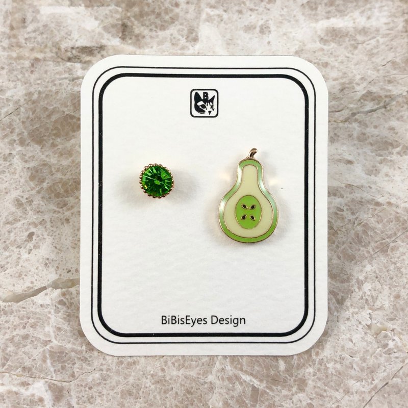 Bibi Fun Selection Series-Western Pear Friends-Stainless Steel Earrings - ต่างหู - สแตนเลส 