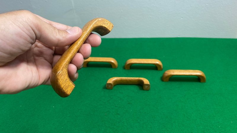 木質抽屜櫃把手旋鈕 把手旋鈕 無螺絲 5 件組拉旋鈕 - 其他 - 木頭 咖啡色