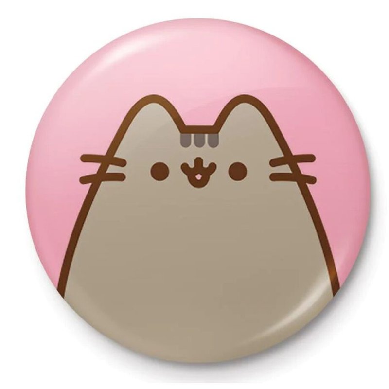 【胖吉貓】胖吉貓徽章/Pusheen - 徽章/別針 - 其他金屬 粉紅色