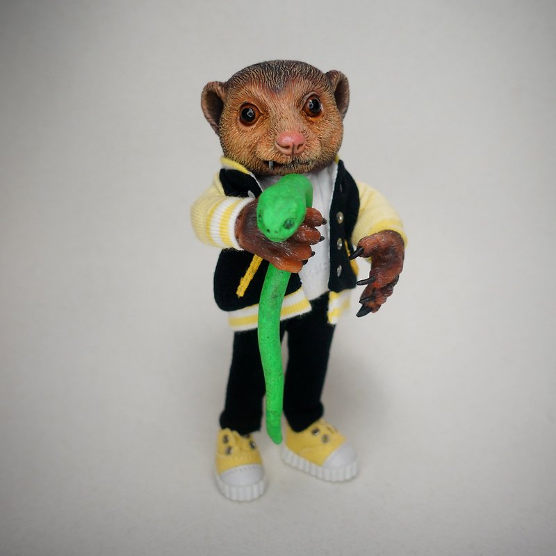 【Meerkat】Animal toy movable joint doll - ตุ๊กตา - เรซิน สีนำ้ตาล
