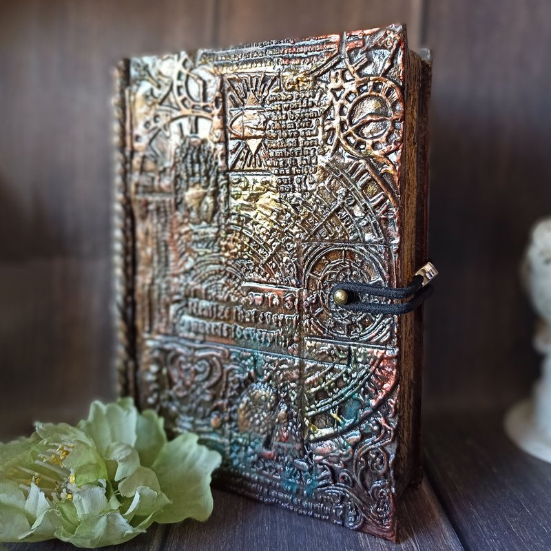 Playing Cards Book box,Vintage Tarot box,Solitaire box, Dark box,Tarot card box - 居家收納/收納盒/儲物盒 - 木頭 咖啡色