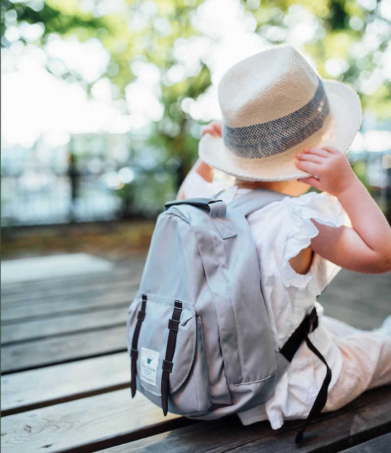 【瑞典ELODIE DETAILS】兒童外出背包 Marble Grey - 後背包/書包 - 其他材質 藍色