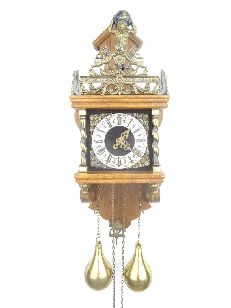 Zaanse Dutch Wall Clock Vintage Antique 8 day (Warmink WUBA Junghans