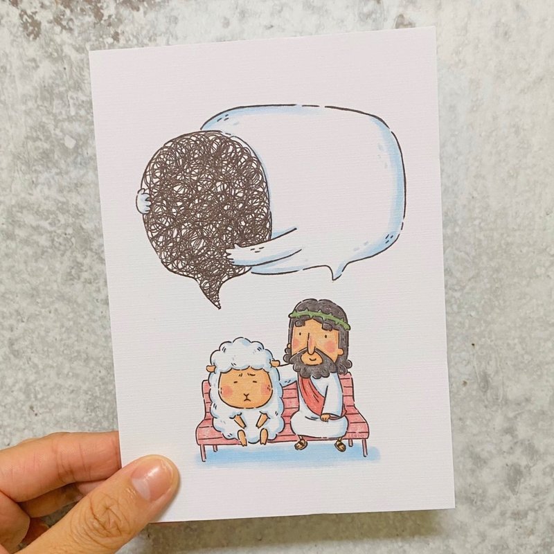 What you said/illustrated postcard - Cards & Postcards - Paper White