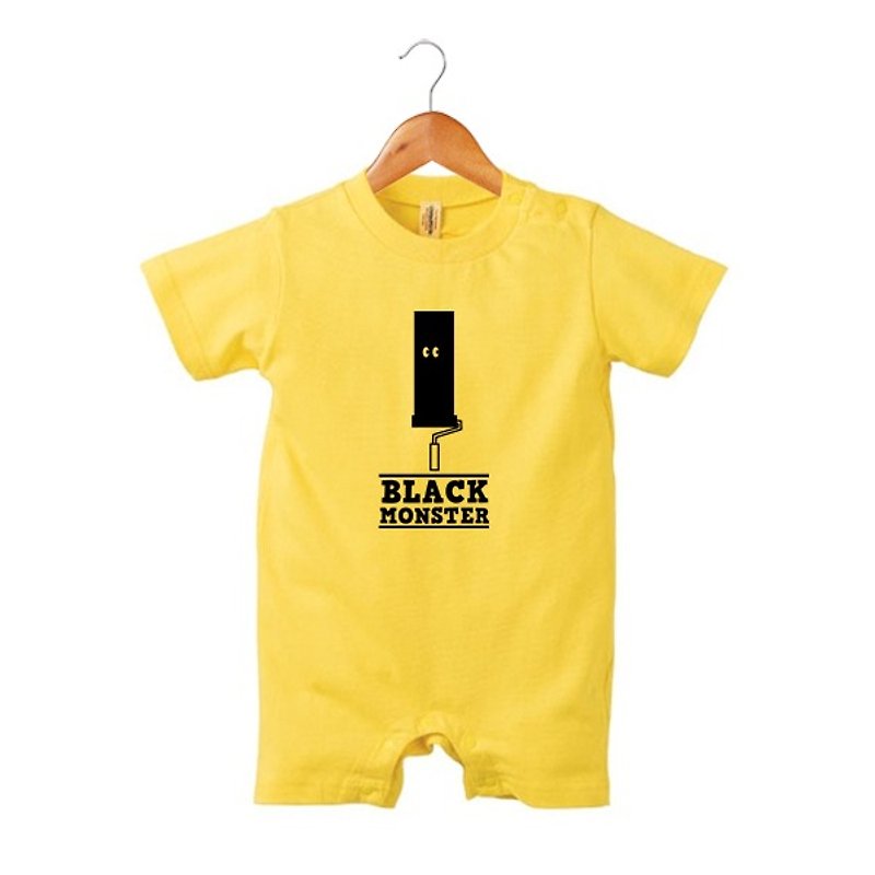 Black Monster #15 ロンパース - 嬰兒連身衣/包被/包巾 - 棉．麻 黃色