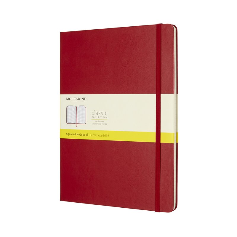 _勿上架_MOLESKINE 經典紅色硬殼筆記本 XL 方格 - 燙金服務 - 筆記本/手帳 - 紙 紅色