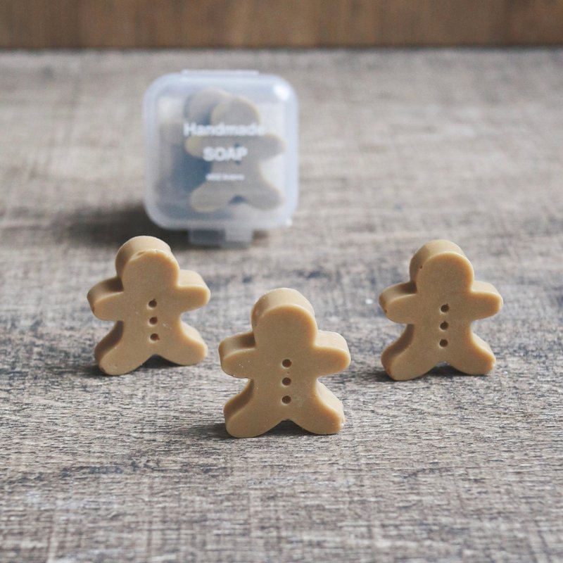 Gingerbread Man Handmade Soap Portable Soap - สบู่ - น้ำมันหอม 