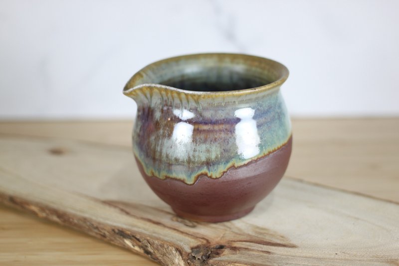 【送禮好物】230ml 鈞釉 柴燒茶海 公道杯 鶯歌名家葉敏祥手作 - 茶壺/茶杯/茶具 - 瓷 