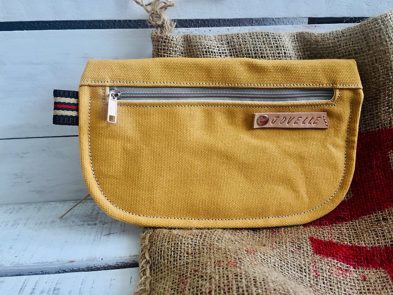 Personalize engraved name - Canvas Wallet clutch cosmetic bag / D- Pouches - กระเป๋าเครื่องสำอาง - ผ้าฝ้าย/ผ้าลินิน 