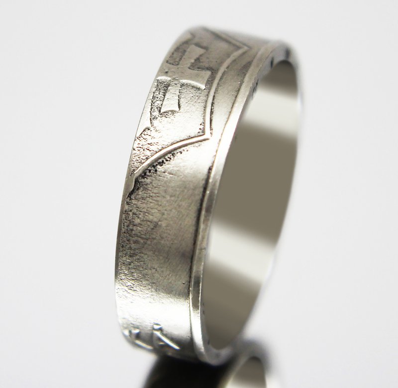 Slovakia Coin Ring 2 crowns 1993-2008 coin rings for men coin rings for women - 戒指 - 其他金屬 