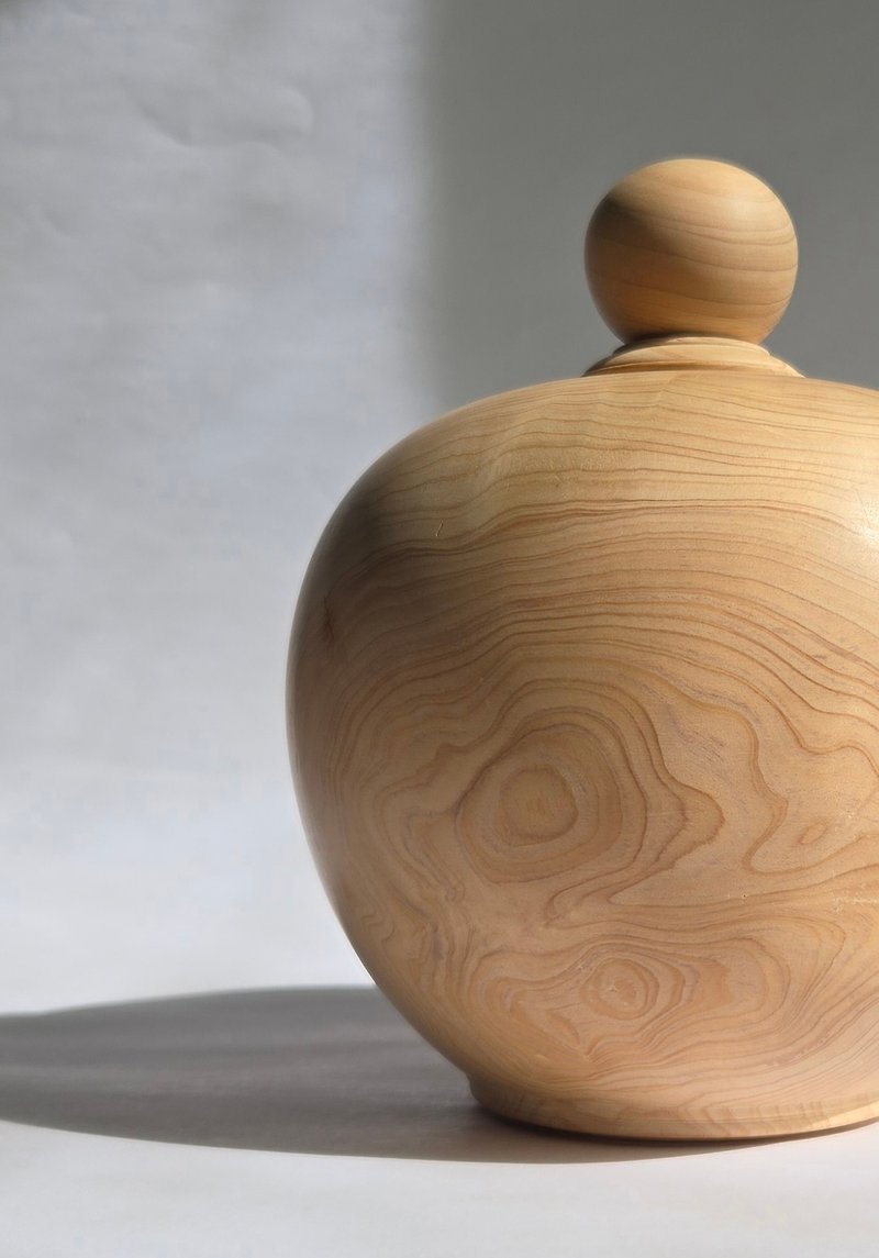 【Cypress Treasure Bowl】Taiwan Cypress, for good luck, home and office ornaments, - ของวางตกแต่ง - ไม้ 