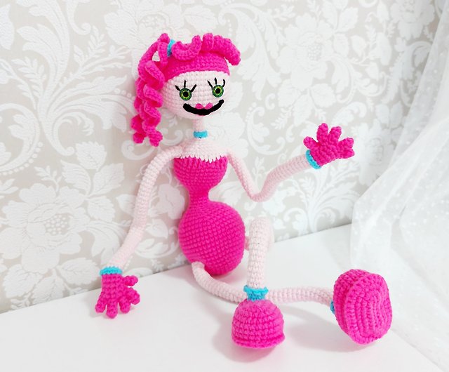 ZAQWS Poppy Playtime Pink Mommy Long Legs Plush 13.8 Huggy Wuggy Monster  Plush Doll Toy, Horror Game Stuffed Doll Halloween Valentine's Day Party  Birthday Gift