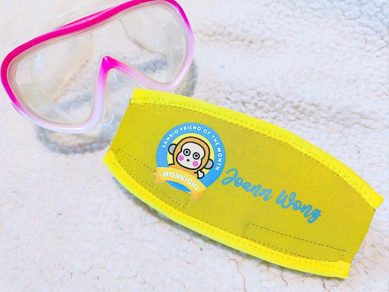 Personalised Scuba Mask Strap Cover 潛水鏡 潛水用品帶套 - 運動配件 - 防水材質 粉紅色