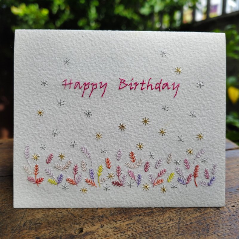 【Paper embroidery card】Birthday card - Cards & Postcards - Paper 