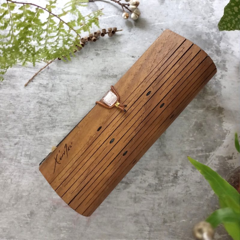 Mole hand box/A2 teak/taste of natural style/parallel grain/pen box/glasses case/small things storage box - กล่องแว่น - ไม้ สึชมพู