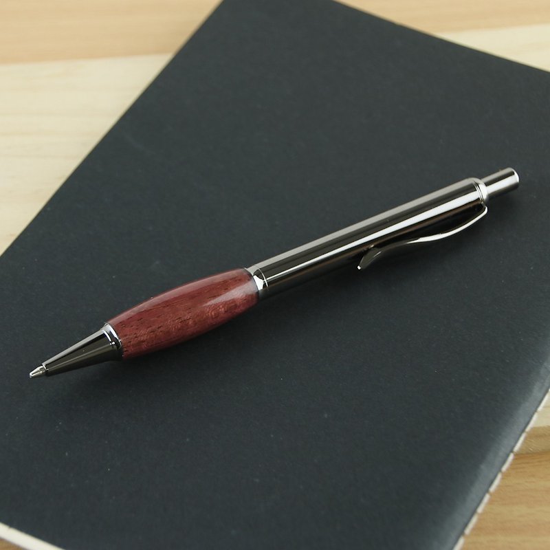 自動鉛筆ボールペン交換グリップペン/パープルハートウッド - 鉛筆・シャープペンシル - 木製 パープル