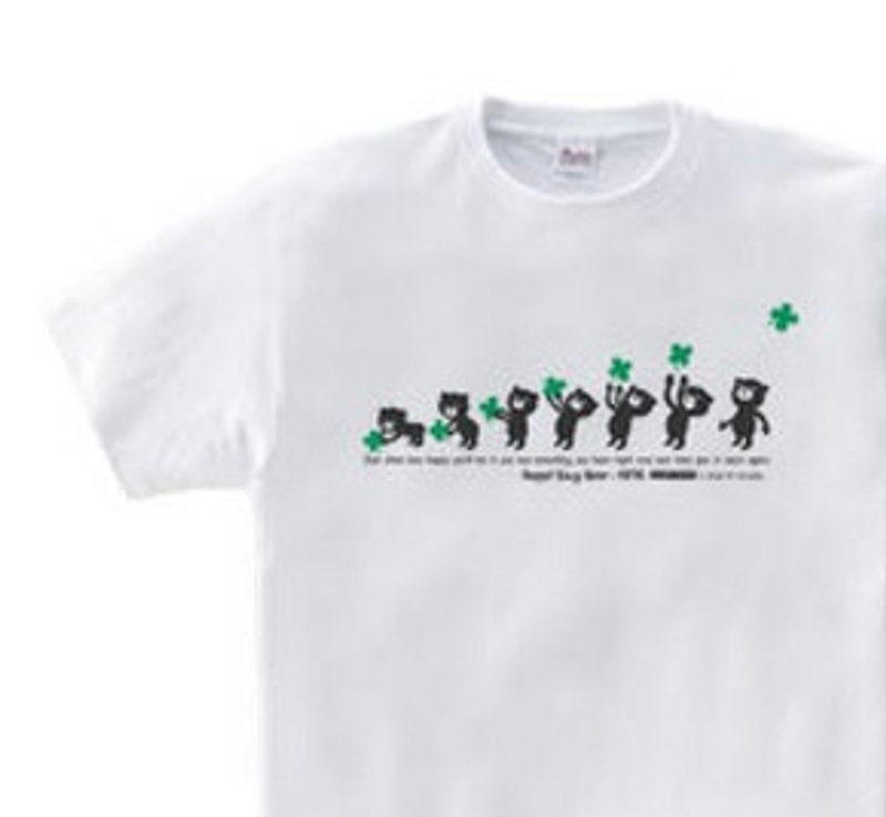 クローバー＆イージー☆ベア　WS～WM•S～XL　Tシャツ【受注生産品】 - 中性衛衣/T 恤 - 棉．麻 白色