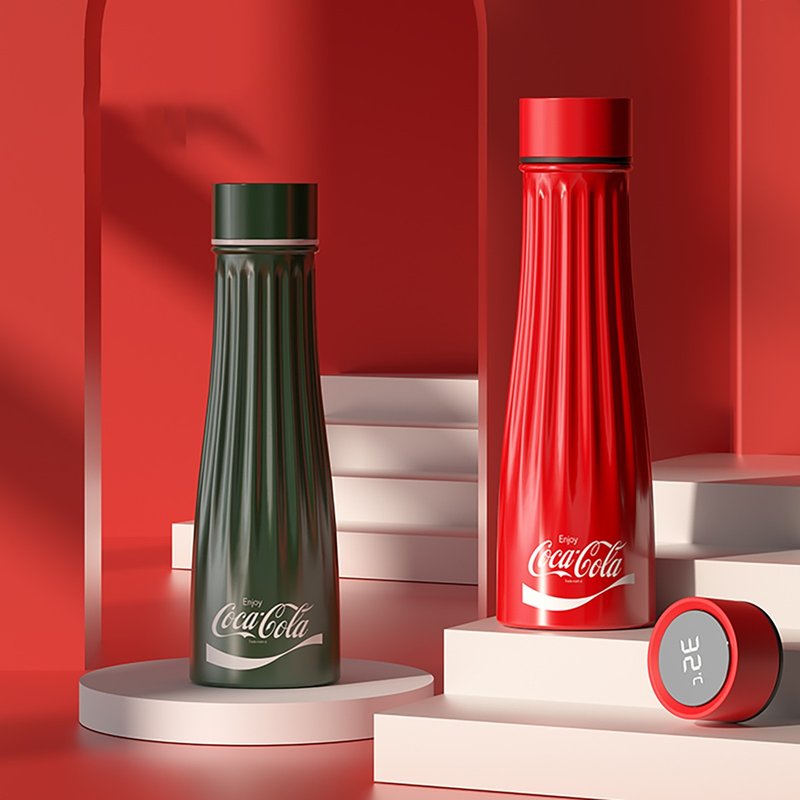 [Free Shipping] GERM Coca-Cola Smart Thermos Cup for Women High-Looking Men 316 Stainless Steel - กระบอกน้ำร้อน - วัสดุอื่นๆ 