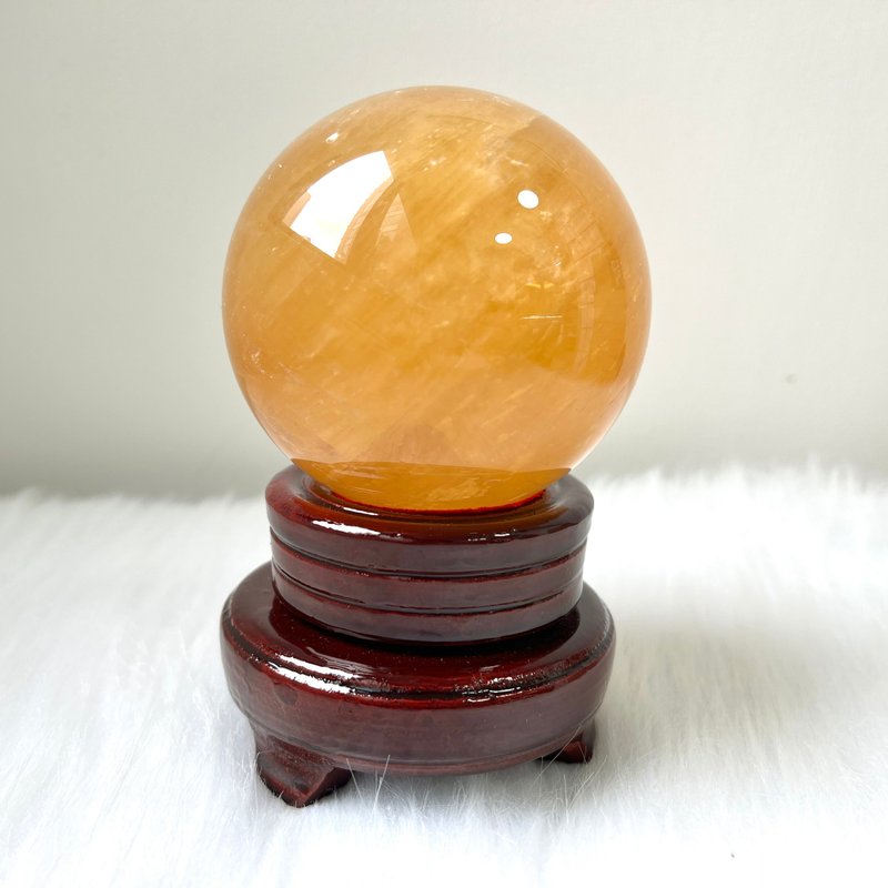 黃方解石球 | 水晶 | 水晶球 | 水晶擺件 - 擺飾/家飾品 - 水晶 黃色