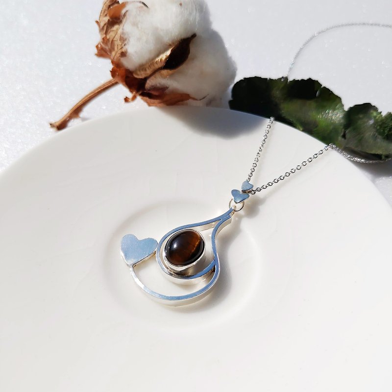 Handmade Silver Jewelry / Heart Inspiration / 925 Sterling Silver / Necklace - สร้อยคอ - เงินแท้ 