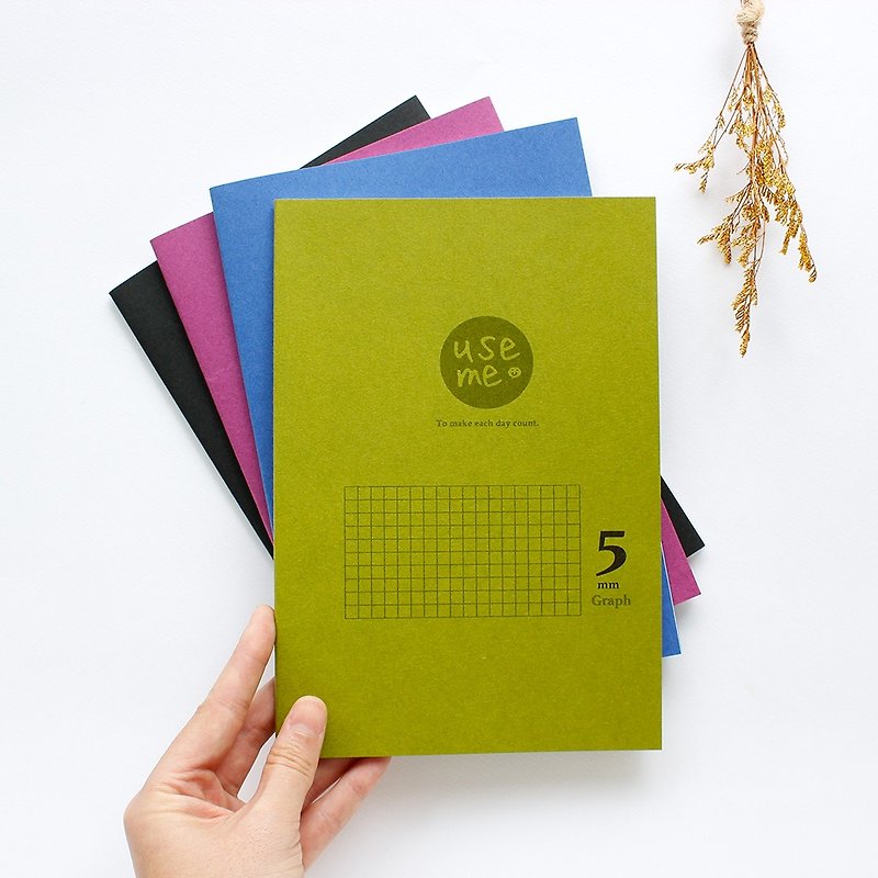 UseMe / 25K grid fixed page notebook - Notebooks & Journals - Paper Green