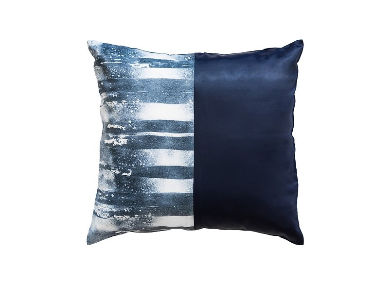 piinpillow - ocean blue 16x16 inches pillow cover / 枕頭套 / ピローケース - หมอน - กระดาษ สีน้ำเงิน