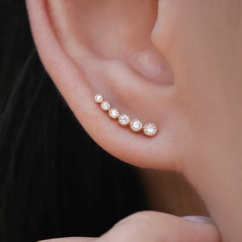 【 C.H. JEWELRY 】ORIANA - EARRINGS - ต่างหู - เครื่องประดับ สีทอง