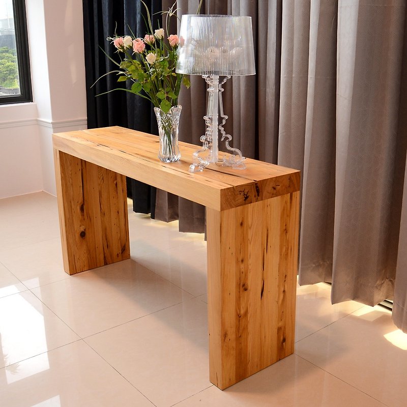 台湾ヒノキレッドヒノキコンソールテーブル|無垢材を使用してホームアクセスエリアを作成 - その他の家具 - 木製 ゴールド
